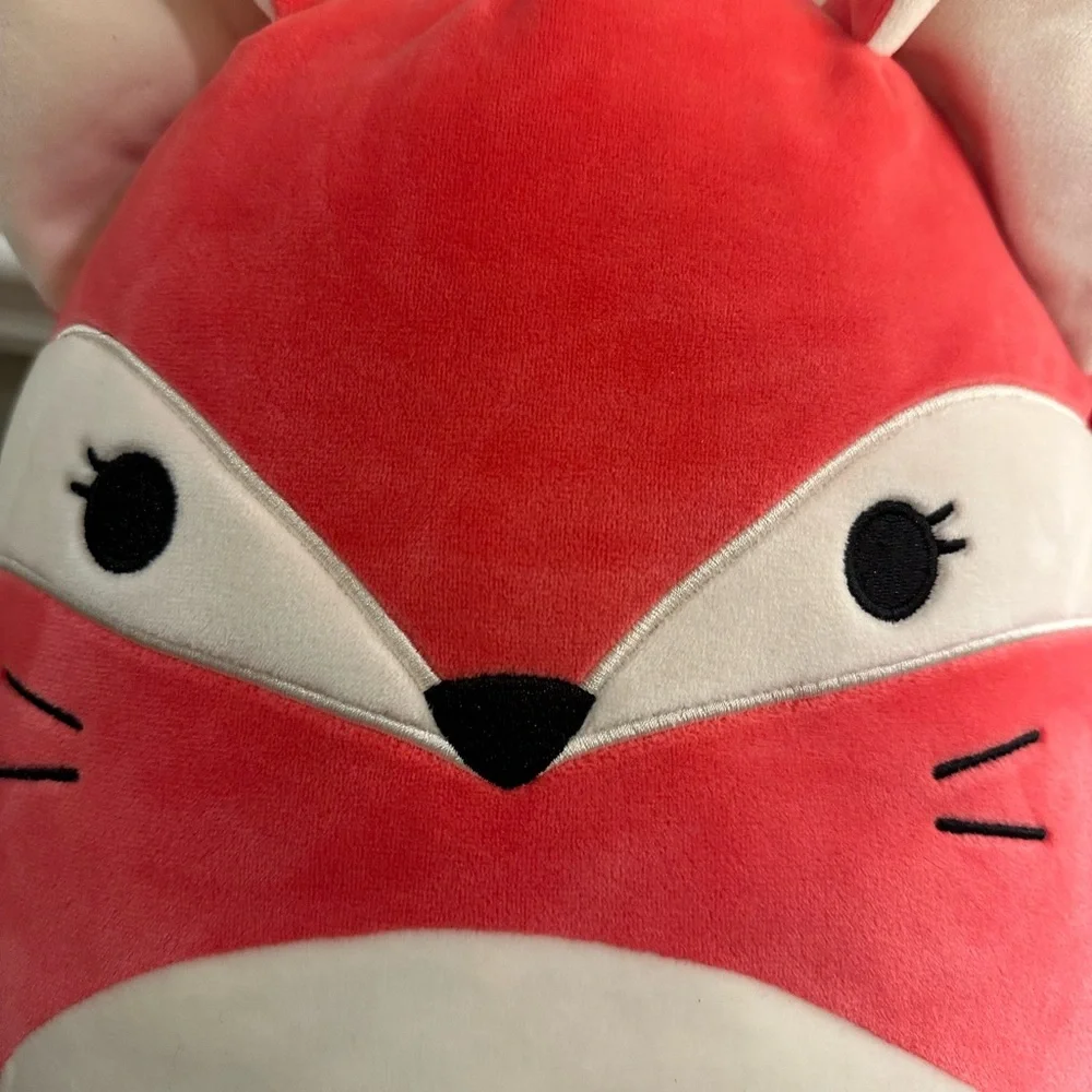 Squishmallows‎ Red and White Fox Plush 14 inch kids stuffed animal